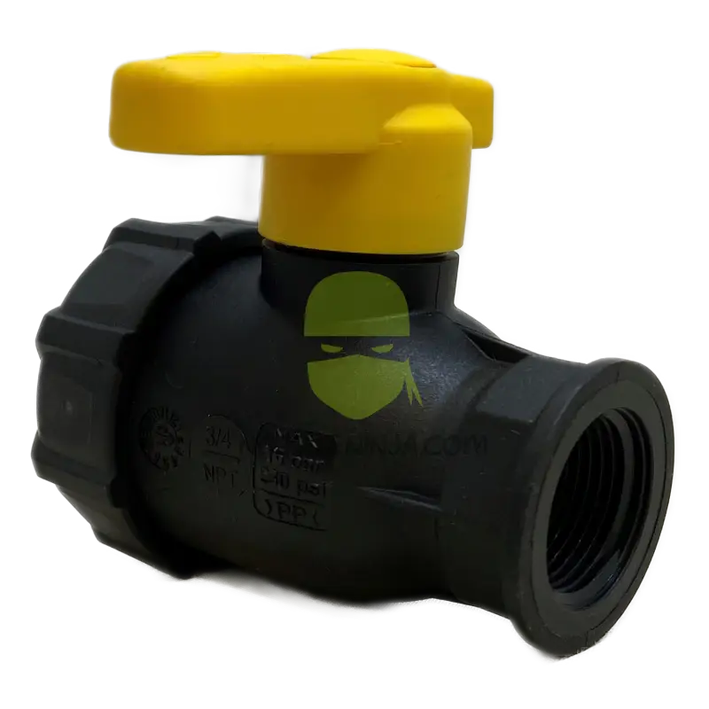 0.75’’ Female Npt Single Union Ball Valve 232 Psi Teflon Seals