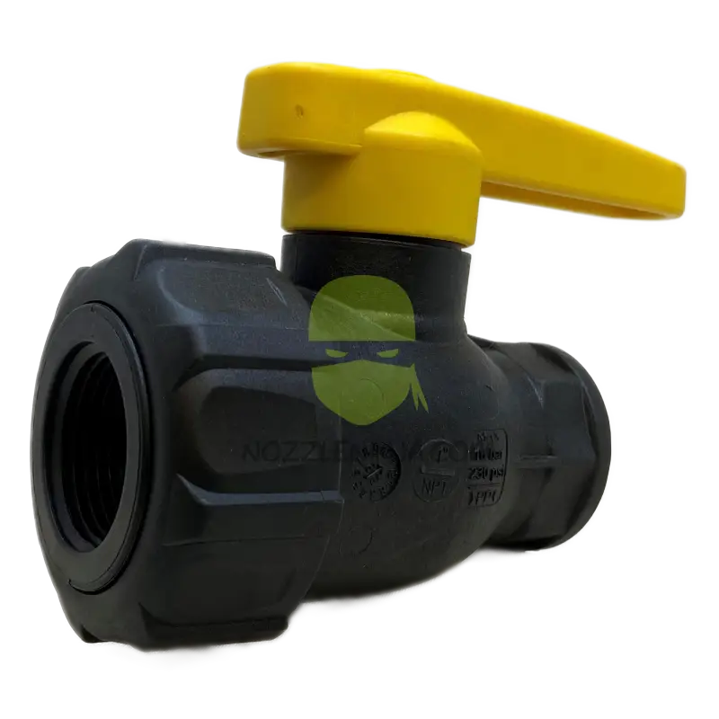 1.0’’ Female Npt Single Union Ball Valve 232 Psi Teflon Seals