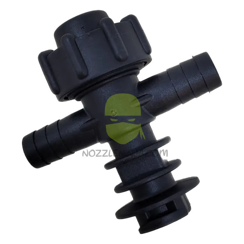 1/2’’ Double Barb Square Mount Top Check Valve Combo-Jet Outlet Nozzle Body Accessory