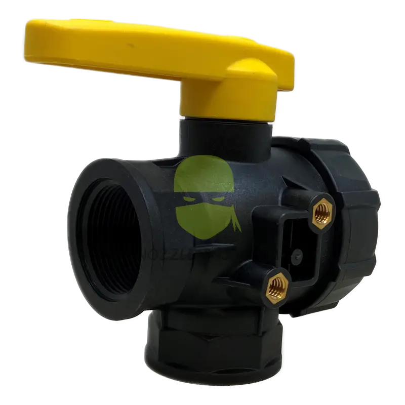 1.25’’ Npt 3-Way Single Union Ball Valve 150 Psi Teflon Seals On/Off/On