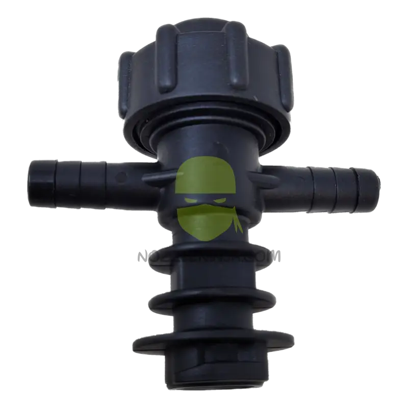 3/8’’ Double Barb Square Mount Top Check Valve Combo-Jet Outlet Nozzle Body Accessory