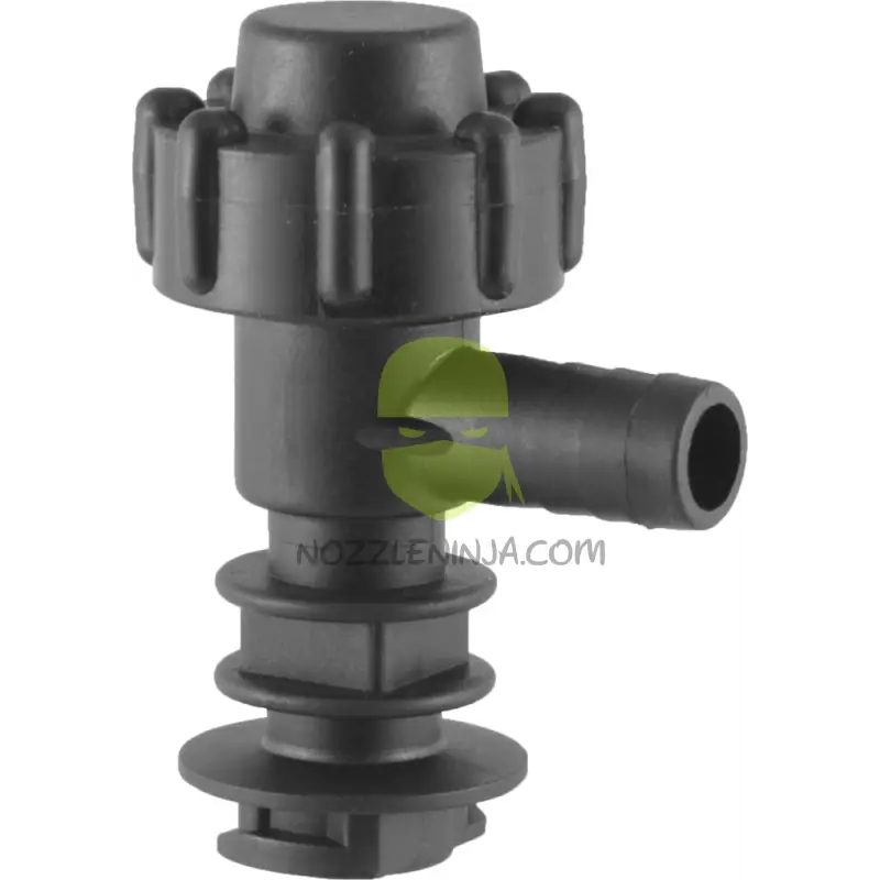 3/8’’ Single Barb Square Mount Top Check Valve Combo-Jet Outlet Nozzle Body Accessory