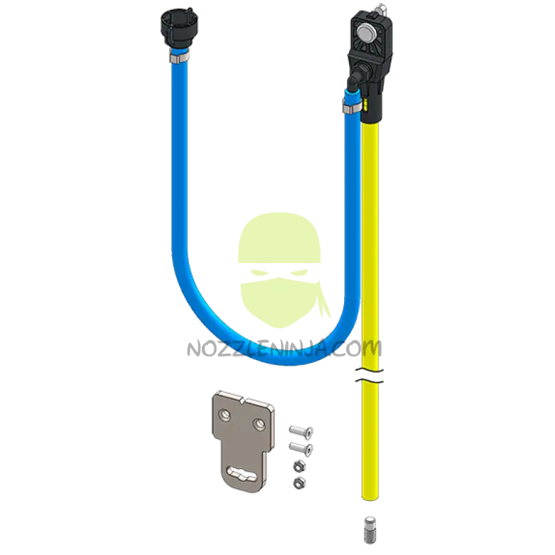 Beluga Hose Drop 72’’ With Mounting Bracket/Hardware Nozzle Accessory