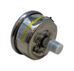 0-30 PSI Pressure Gauge All Stainless, Liquid Filled, Back Mount  1/4" npt - ONLY 2 at this price!