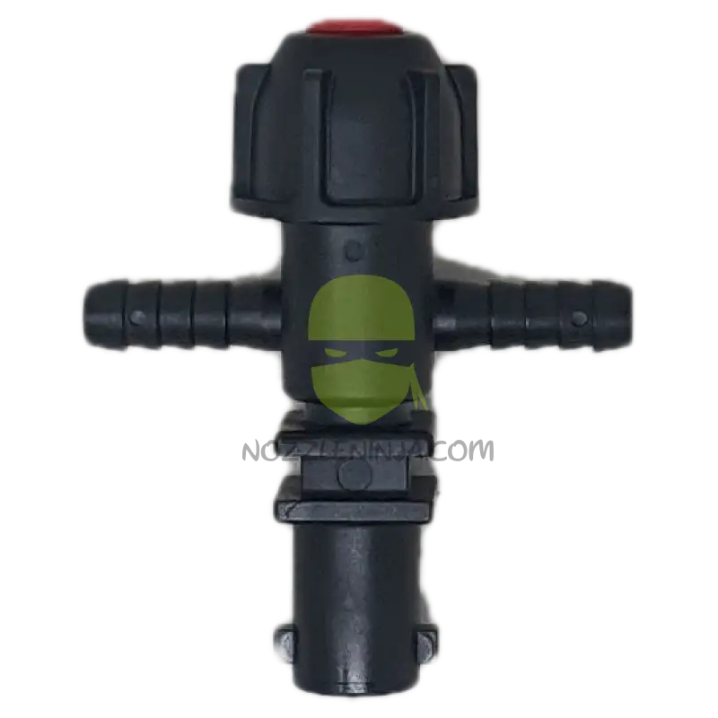 Single Nozzle Body Top Mount Dcv Tab For Boom Clamp Double 3/8’’ Hose Barb Accessory