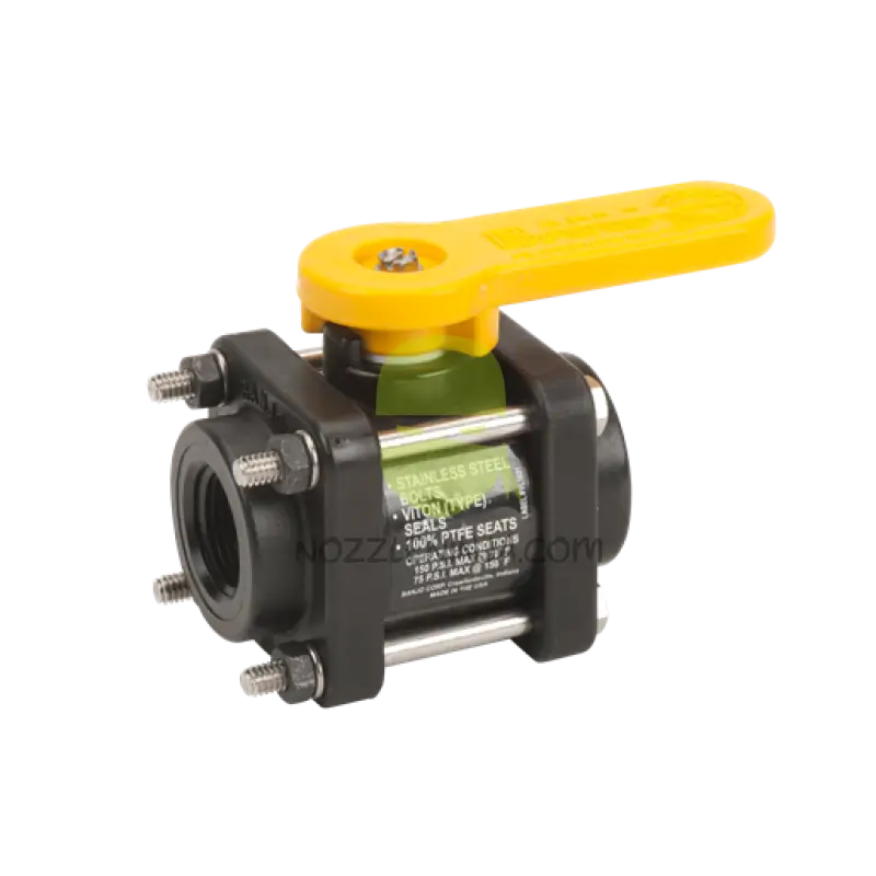 V075 3/4’’ Fpt Four Bolt Ball Valve Banjo Threaded Manual