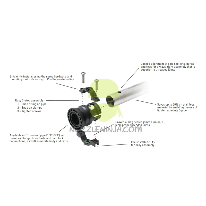 1.0 Inch O-Ring Viton Boom Plumbing