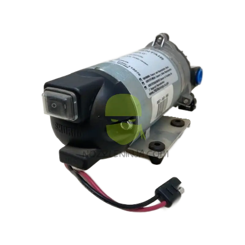 12 VDC Diaphragm pump 1.8 GPM 3/8 NPT Female 45 PSI Internal Bypass 2 Wire Connector and Manual On/Off Switch Electric