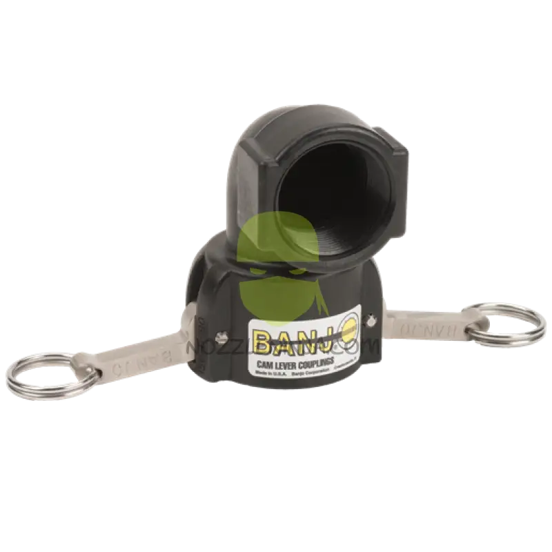 150D90 Banjo 1.5’’ FPT To 1.5’’ Female Camlock Elbow Camlock