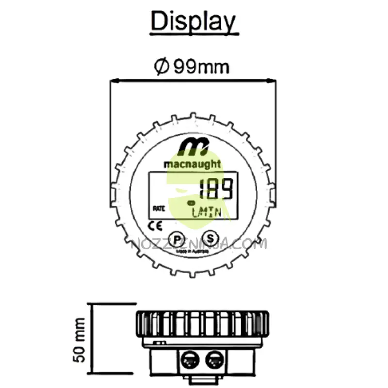 2.0’’ Oval Gear Flow Meter With Remote Display 4-200 Gpm