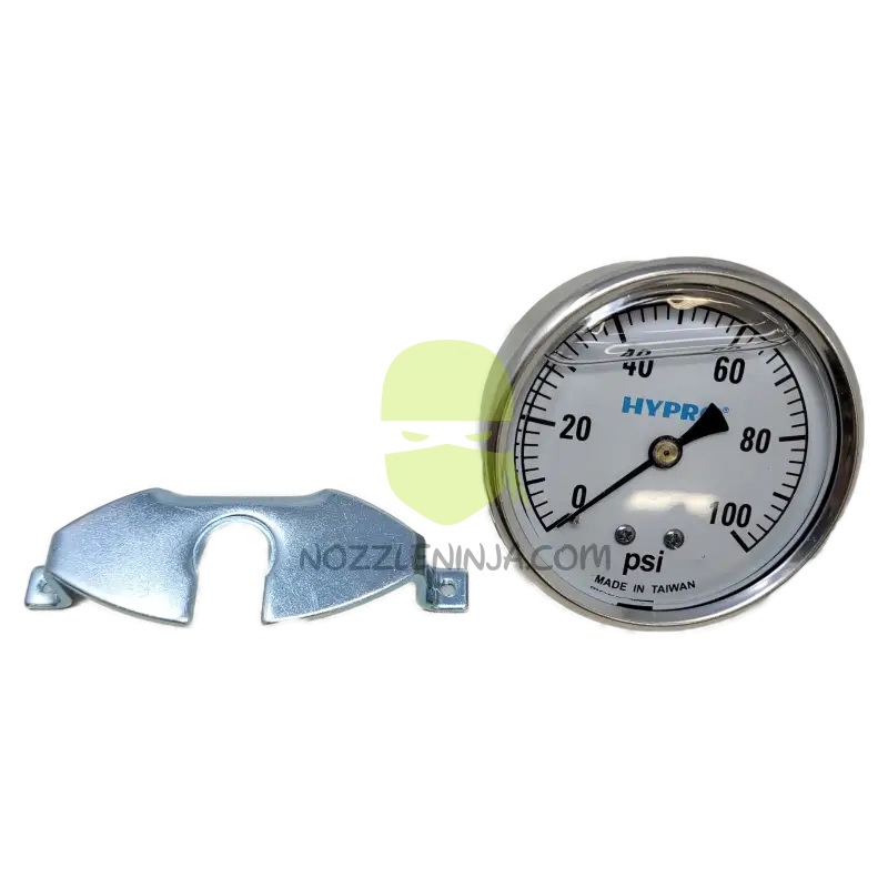 2.5’’ 0-100PSI Glycerine Filled Pressure Gauge Brass 0.25’’ MPT Back Mount Sprayer Performance