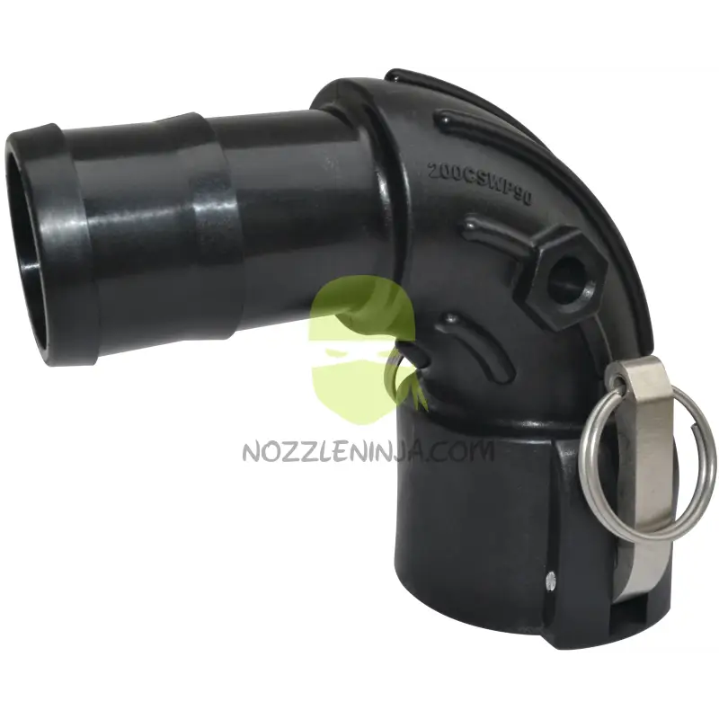 200CSWP90-TM SWEEP ELBOW 2’’ FEMALE COUPLER X 2’’ HOSE BARB Threaded Fitting