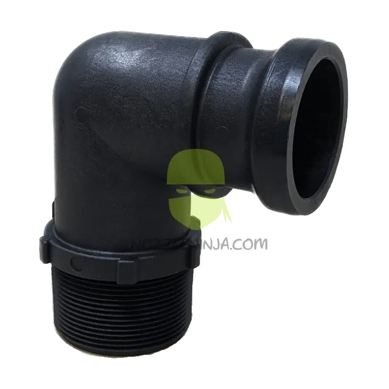 200F90-TM CAM LOCK (FL) 90 DEGREE 2’’ MALE ADAPTER X 2’’ MALE NPT Camlock