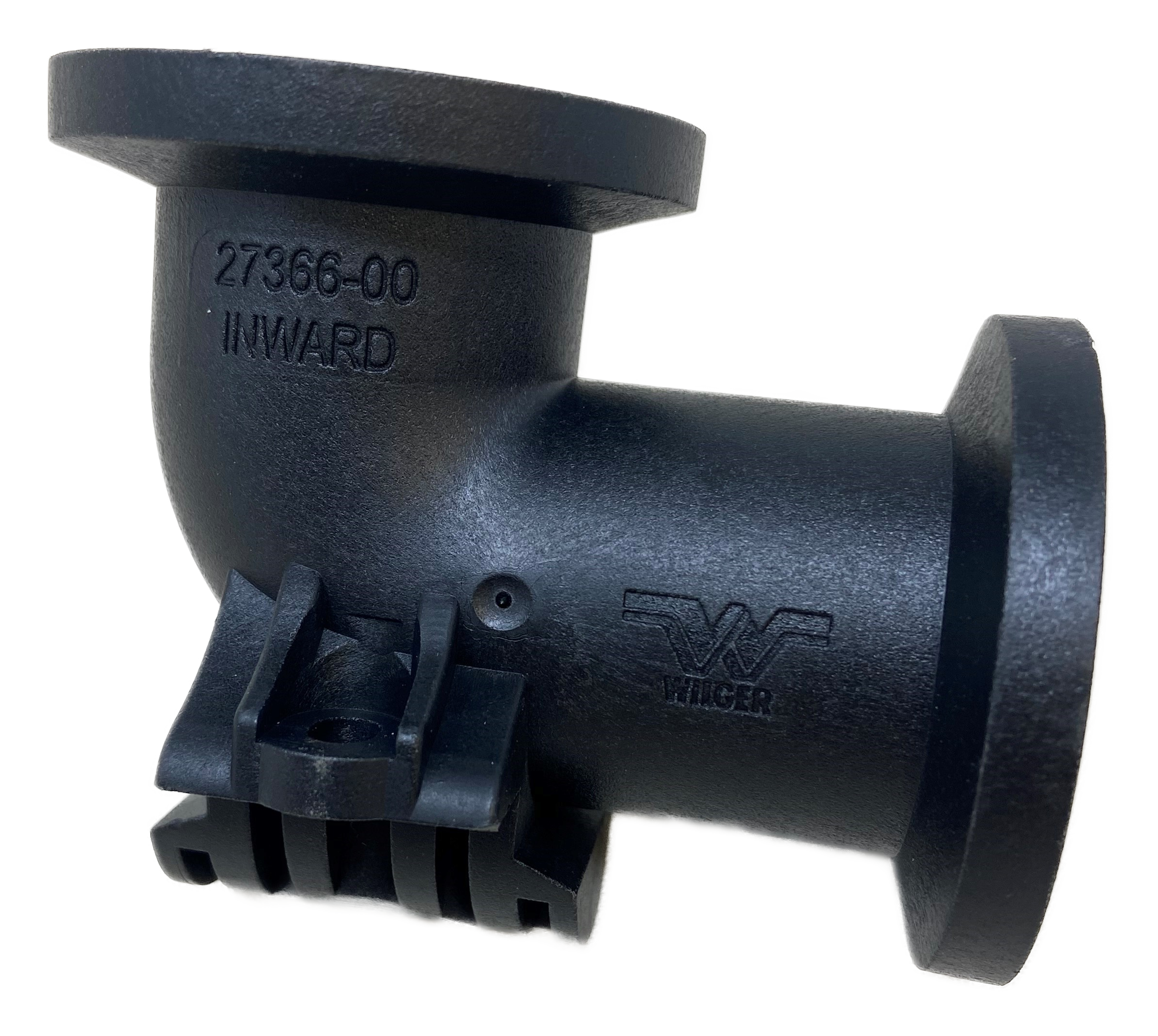 M100 Flanged Elbow With 3/8"Nozzle Inlet Inward Facing Wilger