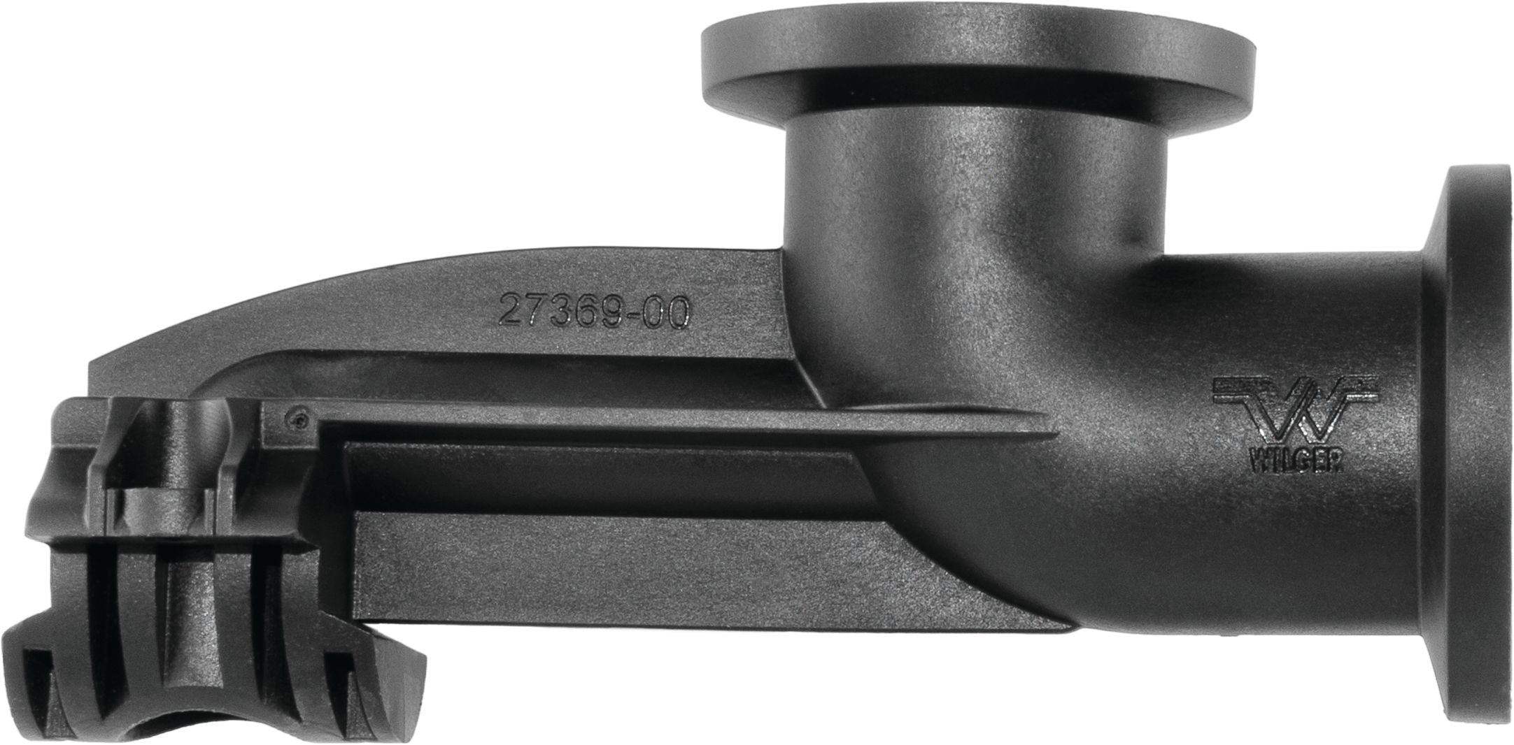 QF100 Offset Elbow, 90, with  INTEGRAL EXTERNAL REACH CLAMP, 21/32" OUTLET