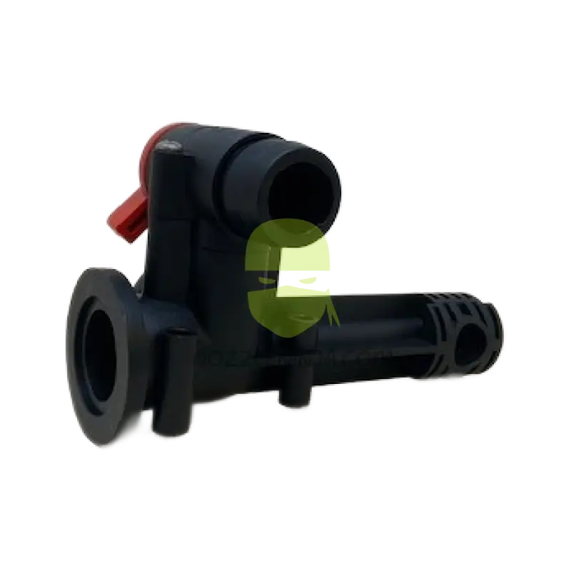 27391-00L - QF100X Boom End Extended Elbow Flush Valve (21/32’’ Port Left) Boom Plumbing