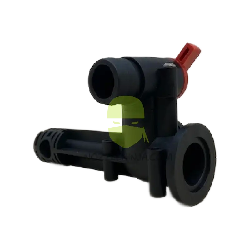 27391-00R - QF100X Boom End Extended Elbow Flush Valve (21/32’’ Port Right) Boom Plumbing