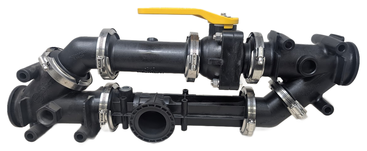 2" Full port Venturi Bypass Assembly Hypro Venturi