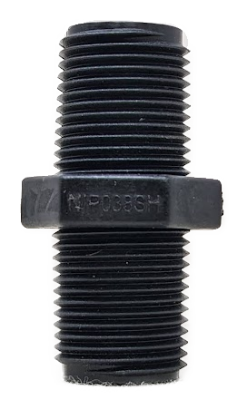 NIP038SH-TM NIPPLE 3/8" MALE NPT X 3/8" MALE NPT