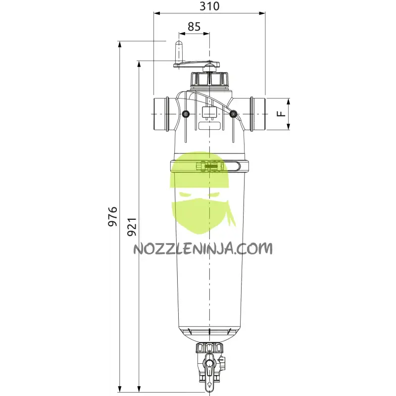 3’’ Manual Self Cleaning Filter With 100 Mesh Screen Strainer