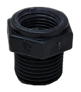 RB050038-TM REDUCING BUSHING 1/2" FEMALE NPT X 3/8" MALE NPT