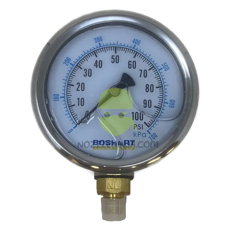 4’’ Liquid Filled Pressure Gauge Psi & Kpa (100Psi) Sprayer Performance