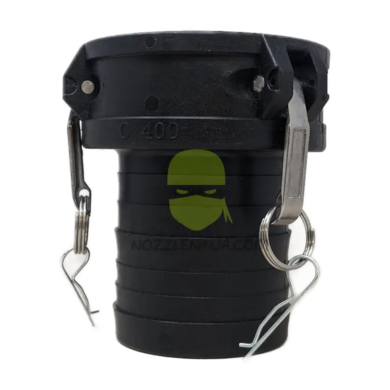 400C-TM CAM LOCK (C) 4’’ FEMALE COUPLER X 4’’ HOSE BARB NO LOCK Camlock