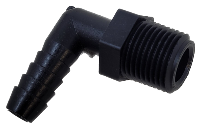 3/8" Single Barb to 1/4" MPT Thread Adaptor for Wilger Swivel Nozzle Bodies