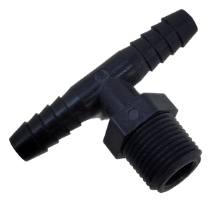 3/8" Double Barb to 1/4" MPT Thread Adaptor for Wilger Swivel Nozzle Bodies