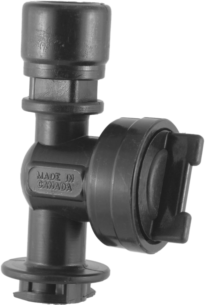 Single nozzle Body 1/4" FPT Inlet, Square Mount, Side Check Valve, Combo-Jet Outlet Nozzle Body