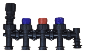 Combo-Rate Three Outlet Pressure Regulating Manifold (W/O Barbs and Gauge)
