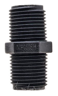 NIP050SH-TM NIPPLE 1/2" MALE NPT X 1/2" MALE NPT