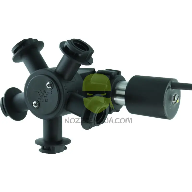 5-Way Combo-Rate Turret With Reversible Side Mount Check Valve Port Nozzle Accessory