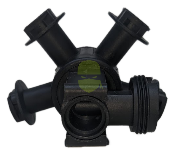 5-Way Combo-Rate Turret With Reversible Side Mount Check Valve Port Nozzle Accessory