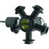 5-Way Combo-Rate Turret With Reversible Side Mount Check Valve Port Nozzle Accessory