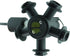 5-Way Combo-Rate Turret With Reversible Side Mount Check Valve Port Nozzle Accessory