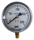 4 Inch 0-200PSI Dry pressure gauge Brass 0.25 inch mpt