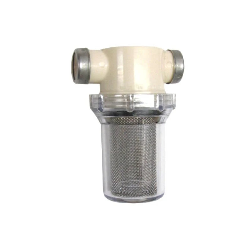Nylon Line Strainer Clear Bowl 20 Mesh 1/2"fpt Inlet/Outlet