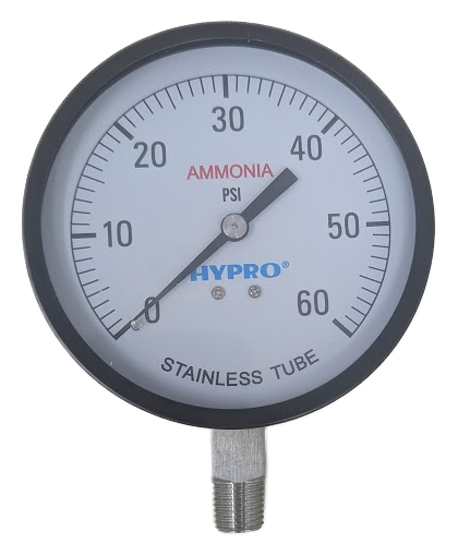 4" 60PSI AMMONIA GAUGE