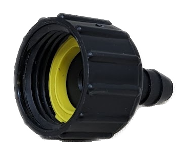 B3438WP-TM SWIVEL ADAPTER 3/4" FEMALE GHT X 3/8" HOSE BARB
