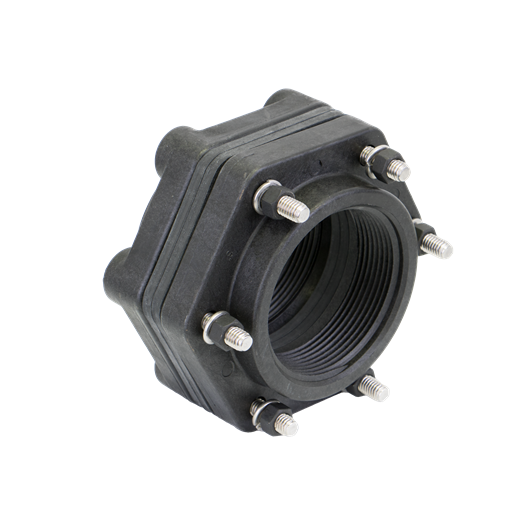 BF300 3 X 3 Threaded Bolted Tank Flange With EPDM Gasket