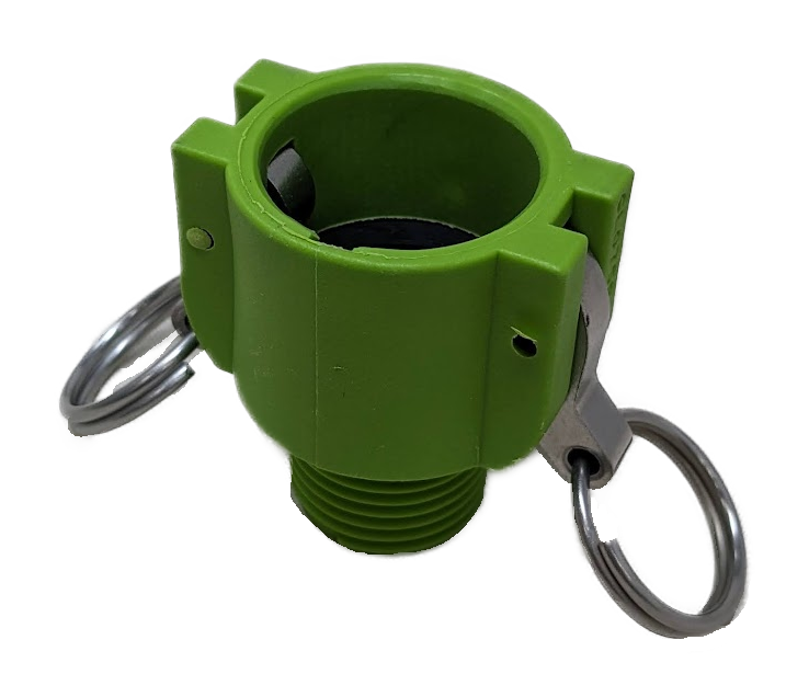 GLP075BG-TM CAM LOCK (B) GREEN 3/4" FEMALE COUPLER X 3/4" MALE GHT NO LOCK
