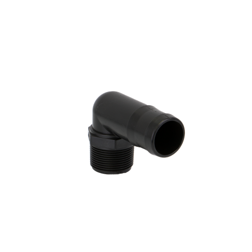 HB125/150-90 1-1/4" MPT x 1-1/2" HB Elbow Poly