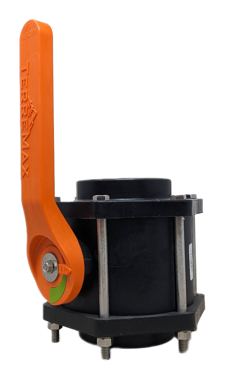 V300FPY-TM 6 BOLT BALL VALVE 3" FULL PORT WITH ORANGE HANDLE