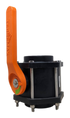V300FPY-TM 6 BOLT BALL VALVE 3" FULL PORT WITH ORANGE HANDLE