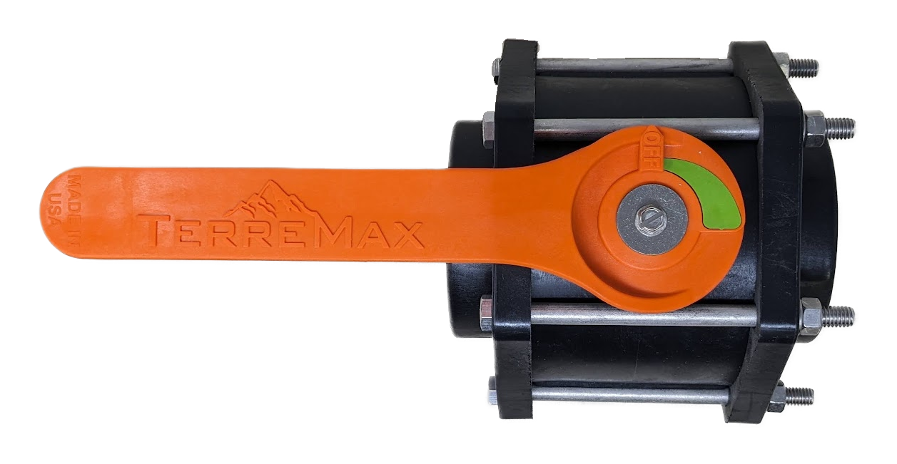V300FPY-TM 6 BOLT BALL VALVE 3" FULL PORT WITH ORANGE HANDLE