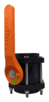 V300Y-TM BALL VALVE 3" STANDARD PORT SIX BOLT W/ ORANGE HANDLE