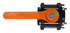 V300Y-TM BALL VALVE 3" STANDARD PORT SIX BOLT W/ ORANGE HANDLE