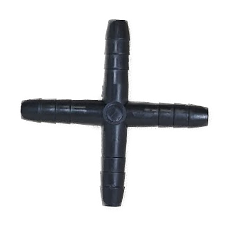 X14P-TM CROSS 1/4" HOSE BARBS