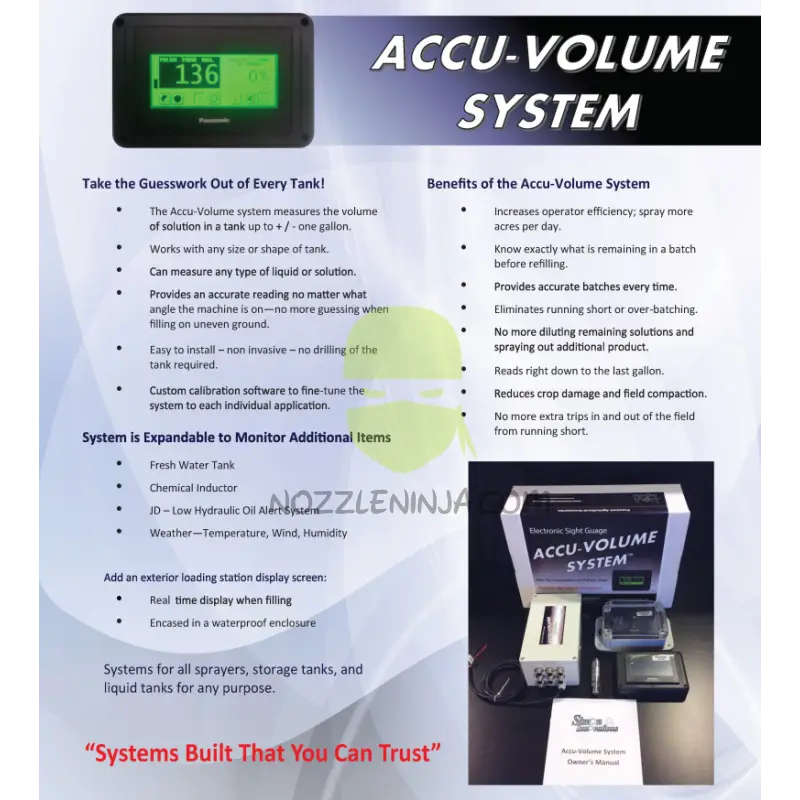 Accu-Volume Sprayer Performance